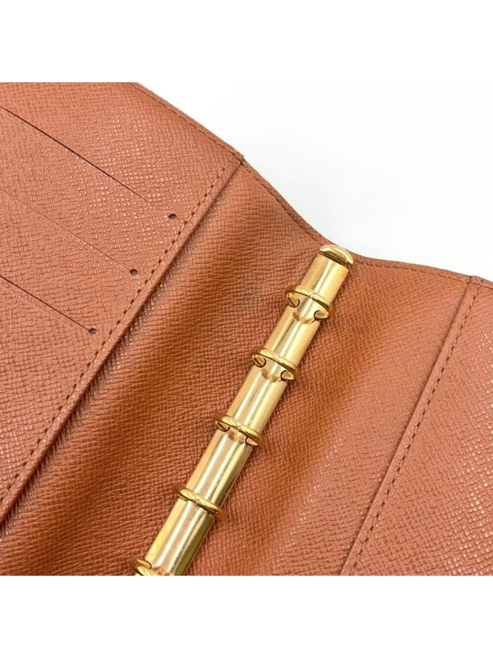 Louis Vuitton Agenda PM Leather Brown Cover Gold